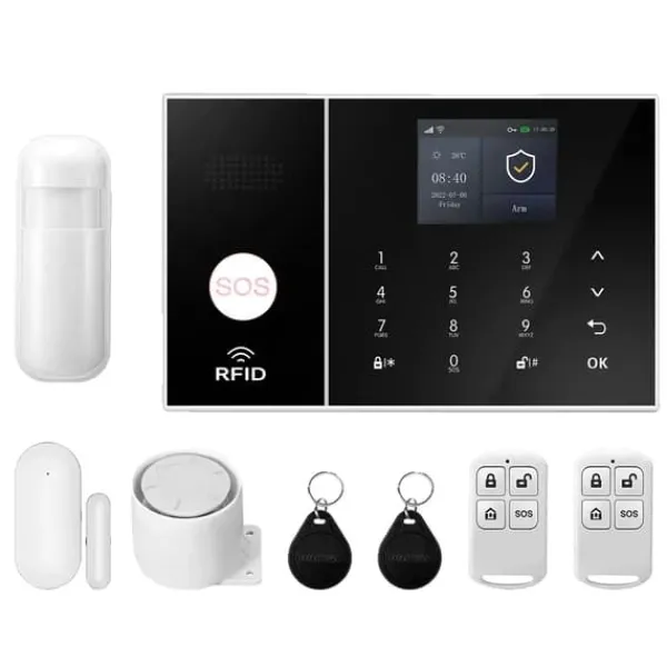 Hot Hjemmealarmsystem, Smart Home Integration, Real-Time Advarsler,2G GSM WiFi Kit A, EU Stik Hjemmealarmsystemer