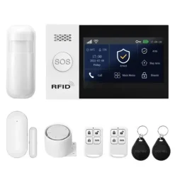 Hot Hjemmealarmsystem, trådløs forbindelse, smart automatisering,GSM 2G WiFi Kit A, EU Stik Hjemmealarmsystemer