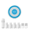 Hjemmealarmsystemer^Hjemmealarmsystem, Trådløs opsætning, Smart app kontrol,A519W-G