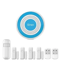 Hjemmealarmsystemer^Hjemmealarmsystem, Trådløs opsætning, Smart app kontrol,A519W-G