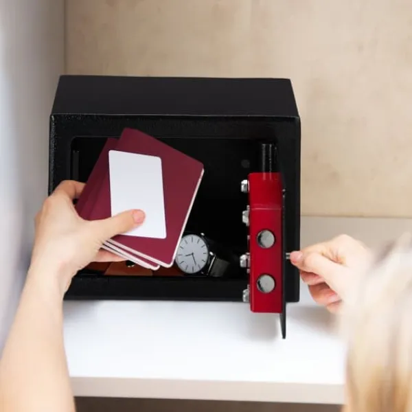Discount Hjemmesikker, 17x23x17 cm, Kodustaar Pengeskabe