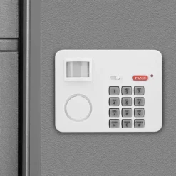 Hjemmealarmsystemer^Hjemmesikkerhedsalarmsystem med trådløs PIR-bevægelsessensor og fjernbetjening med tastatur