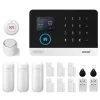 Hjemmealarmsystemer^Hjemmesikkerhedssystem, trådløs betjening, smart home integration,4G WiFi Kit D, EU Stik