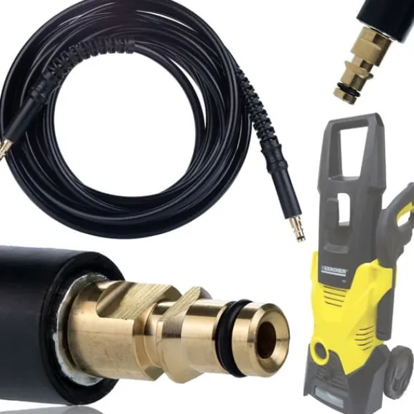 New Højtryksslange 15m Click-Click til Kärcher K2 K3 K4 K5 K6 K7 højtryksrenser Havemaskiner