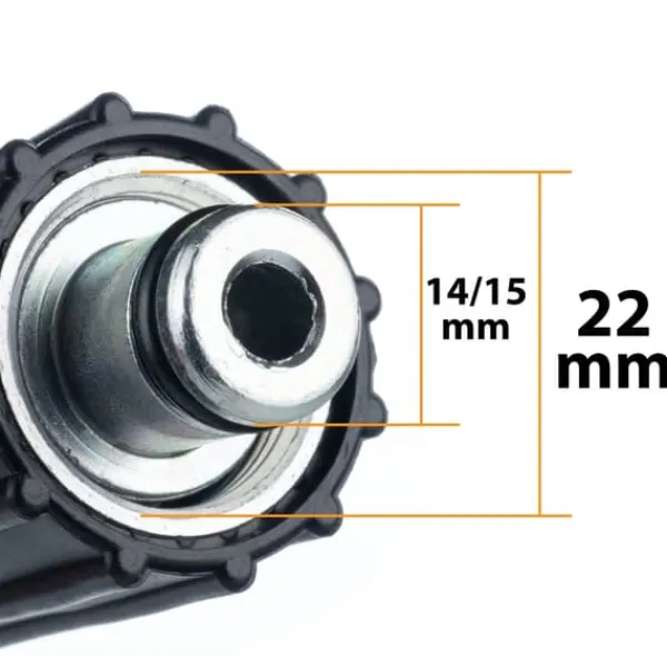Havemaskiner^Højtryksslange 10m M22-M22, 14mm stang til Kärcher højtryksrenser