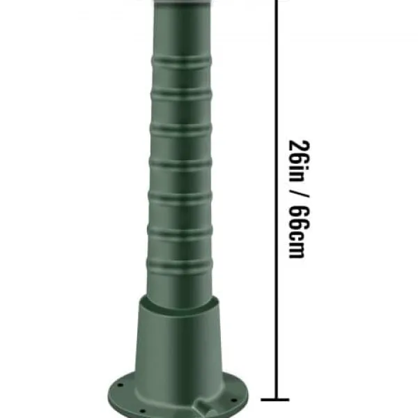 Springvand & Damme^Håndvandpumpe Stander, 22,86x22,86x66 cm, Grøn, Støbejern