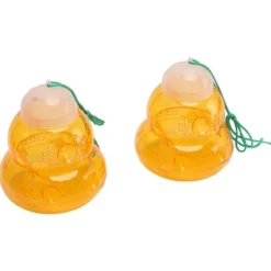 Hængende bifælde - kalebassformet, udendørs hvepseafskrækkende middel og bidræber (2 stk, orange) Skadedyrsfælder
