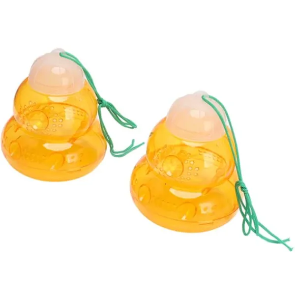 Hængende bifælde - kalebassformet, udendørs hvepseafskrækkende middel og bidræber (2 stk, orange) Skadedyrsfælder