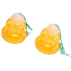 Hængende bifælde - kalebassformet, udendørs hvepseafskrækkende middel og bidræber (2 stk, orange) Skadedyrsfælder