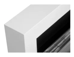 Brændeovne^Hængende ethanolkomfur Biokomfur Hængende Bioethanolbrænder Bioethanolbrænder BOX 90 cm x 40 cm x 12 cm mat hvid med glas økologisk komfur