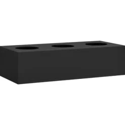 Krukker & Plantebeholdere^Holdbar plantekasse til kontor i stål - Urtepotteskjuler | Farve: Antracitgrå | Størrelse: 90x40x23 cm