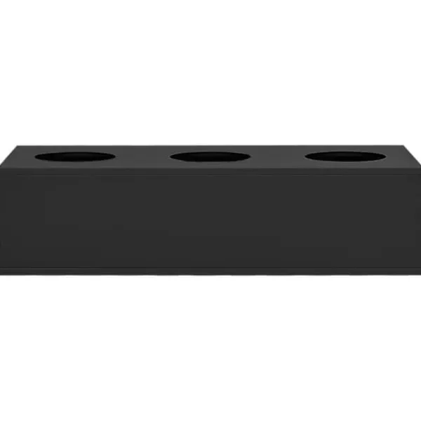 Krukker & Plantebeholdere^Holdbar plantekasse til kontor i stål - Urtepotteskjuler | Farve: Antracitgrå | Størrelse: 90x40x23 cm