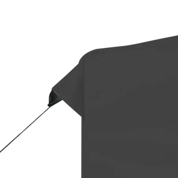 Telte & Lysthuse^Hopfällbart partytält i aluminium 3x3 m - Elegant solskydd | Färg: Antracit | Storlek: 3x3 m