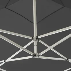 Telte & Lysthuse^Hopfällbart partytält i aluminium 3x3 m - Elegant solskydd | Färg: Antracit | Storlek: 3x3 m