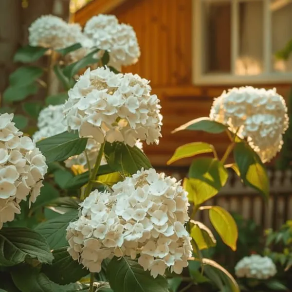 Buskads^Hortensia - Sæt med 2 - Hydrangea paniculata 'Bobo' - Højde 25-40cm - ⌀19cm