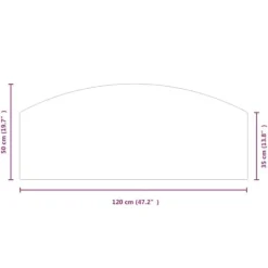 New Hærdet glasplade til pejs - Gulvdæksel | Størrelse: 120x50 cm Tilbehør Til Brændeovne & Pejse