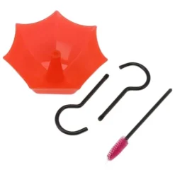 Til Fugle & Småvildt^Hummingbird Feeder Guard Semi-transparent Hummingbird Moat tilbehørskroge med stor kapacitet Model B Udvidet