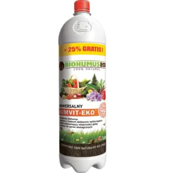 Gødningsmidler^Humvit Eko Universal 1L + 25% gratis - 100% økologisk gødning BiohumusEco