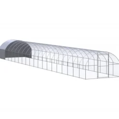 Drivhus^Huse & bure til små dyr - Living hønsehus 3x20x2 m galvaniseret stål