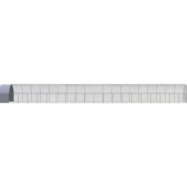 Drivhus^Huse & bure til små dyr - Living hønsehus 3x20x2 m galvaniseret stål