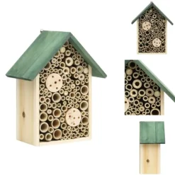 Clearance Huse til sommerfugle - Living insekthotel 2 stk. 23x14x29 cm fyrretræ Til Fugle & Småvildt