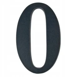Adresseskilte & Husnumre^Husnummer 0 sort 19 cm