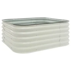 Plantningsbænke^Hævet Havebed, Holdbar Konstruktion, Rummelig Design,HVID
