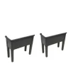 Plantningsbænke^Hævet Havebed, Materiale: PP og Gummi, Dimensioner: 75*34,5*65,5 cm, Form: Rektangulær, Belastningskapacitet: 25 kg, Antal varer: 2