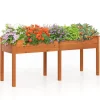 Hot Hævet Havebed, 73x23x30 cm, Gul Plantningsbænke