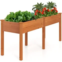 Hot Hævet Havebed, 73x23x30 cm, Gul Plantningsbænke