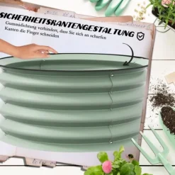 Plantningsbænke^Hævet plantebed, 60x30 cm, grøn