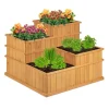 Plantningsbænke^Hævet plantebed, 61x81x81 cm, Natur, Træ