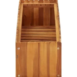 Plantningsbænke^Hævet plantekasse - Massivt akacietræ | Størrelse: 100x30x25 cm