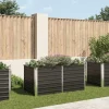 Discount Hævet plantekasse i galvaniseret stål - Holdbar og stilfuld | Størrelse: 160x80x77 cm | Farve: Antracitgrå Plantningsbænke