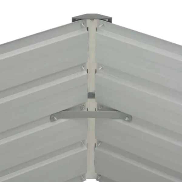 Outlet Hævet plantekasse i galvaniseret stål - Højbed | Størrelse: 129x129x46 cm | Farve: Grøn Krukker & Plantebeholdere