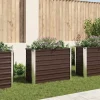Hot Hævet plantekasse i galvaniseret stål - 100x40x77 cm | Farve: Brun Plantningsbænke