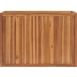 Best Hævet plantekasse i massivt teaktræ | Størrelse: 100x50x70 cm Plantningsbænke