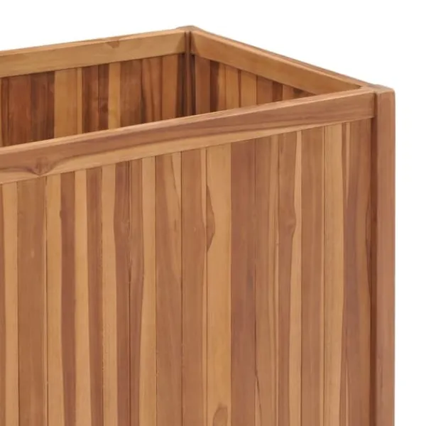 Best Hævet plantekasse i massivt teaktræ | Størrelse: 100x50x70 cm Plantningsbænke