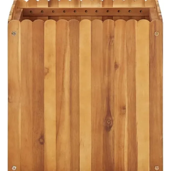Clearance Hævet plantekasse i massivt akacietræ - Højbed til have | Størrelse: 50x50x50 cm Krukker & Plantebeholdere