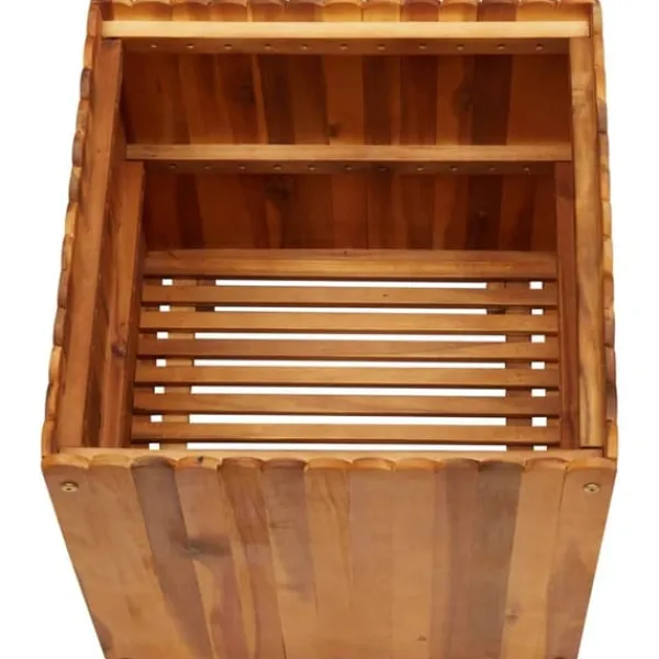 Clearance Hævet plantekasse i massivt akacietræ - Højbed til have | Størrelse: 50x50x50 cm Krukker & Plantebeholdere