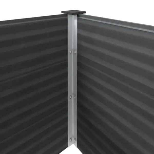 Clearance Hævet plantekasse i WPC - Holdbar & moderne design | Størrelse: 250x100x54 cm | Farve: Grå Plantningsbænke