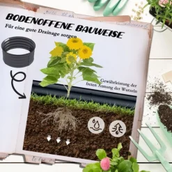 Plantningsbænke^Hævet Plantekasse, 60x30 cm, Mørkegrå