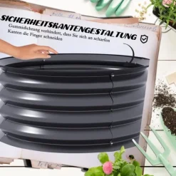Plantningsbænke^Hævet Plantekasse, 60x30 cm, Mørkegrå