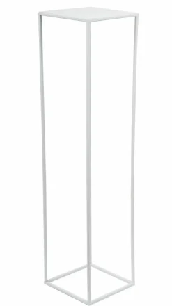 Plantestativer^Hvid moderne stående blomsterstand 100 cm