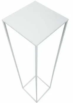 Plantestativer^Hvid moderne stående blomsterstand 100 cm