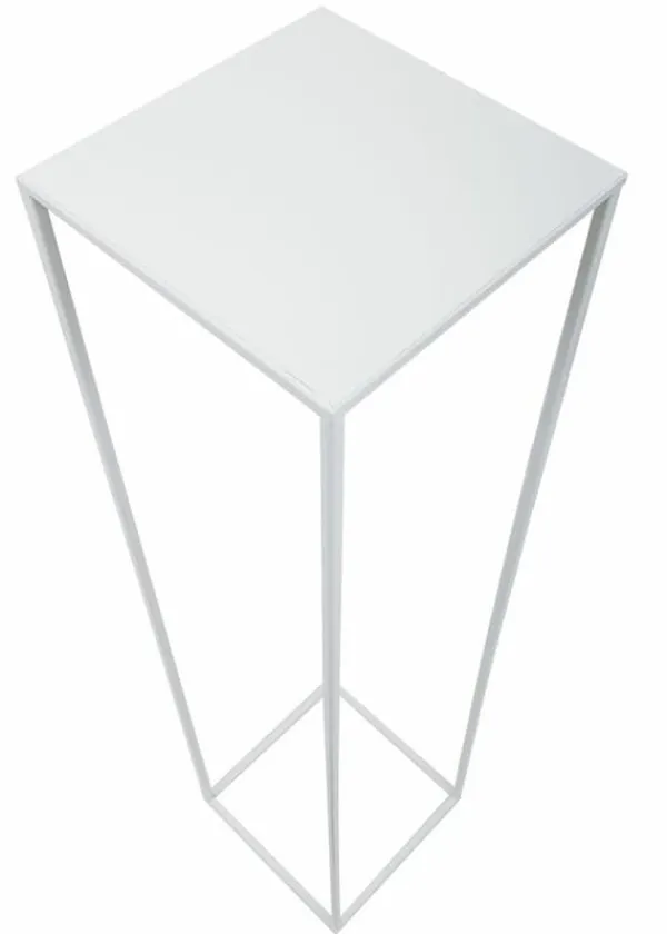 Plantestativer^Hvid moderne stående blomsterstand 100 cm