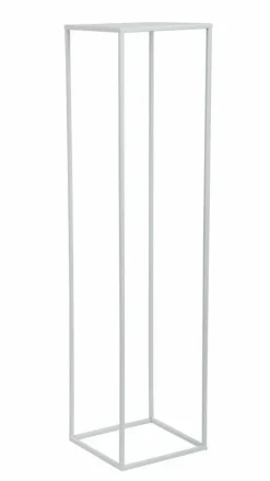 Plantestativer^Hvid moderne stående blomsterstand 100 cm