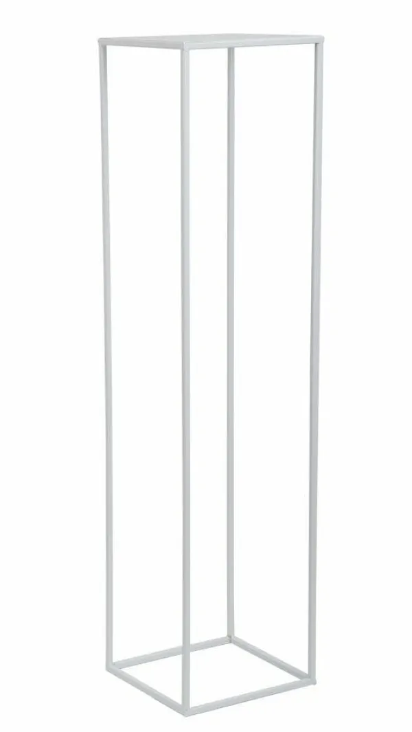 Plantestativer^Hvid moderne stående blomsterstand 100 cm