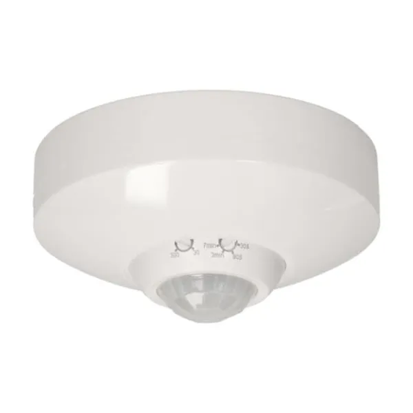 Hvid overflademonteret bevægelsessensor 800W 360° IP20 Orno OR-CR-250 Bevægelsesdetektorer