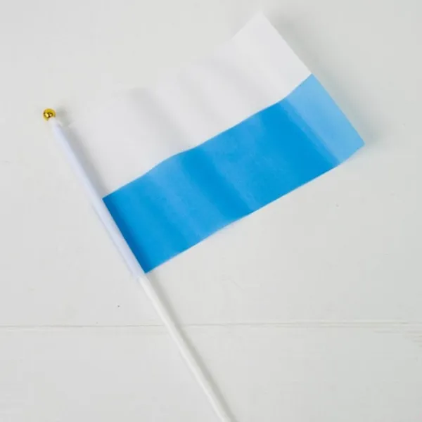 Flag & Vindposer^hvidt og blåt flag, 12 stk. Marian